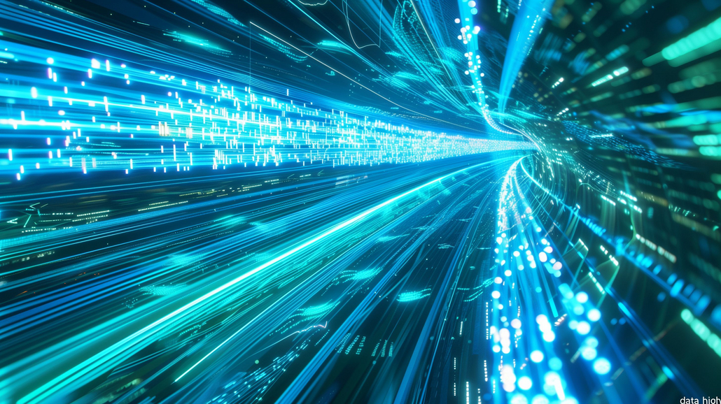 Datenautobahn_003__futuristic_data_highway_glowing_fiber_optic